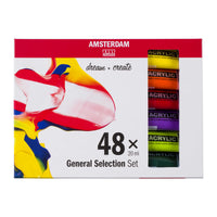 ROYAL TALENS Amsterdam zestaw farb akrylowych General Selection 48 x 20 ml