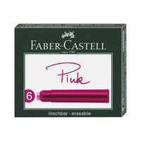 Różowe naboje do piór wiecznych Faber-Castell / 6 szt | Artmie