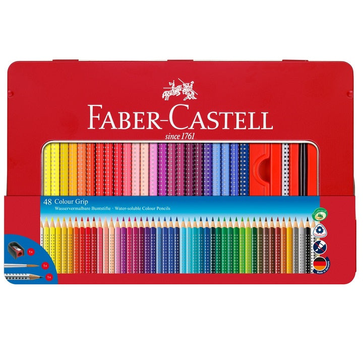 Rozpuszczalne kredki ołówkowe Faber-Castell Eco kredki / 48 kolorów | Artmie