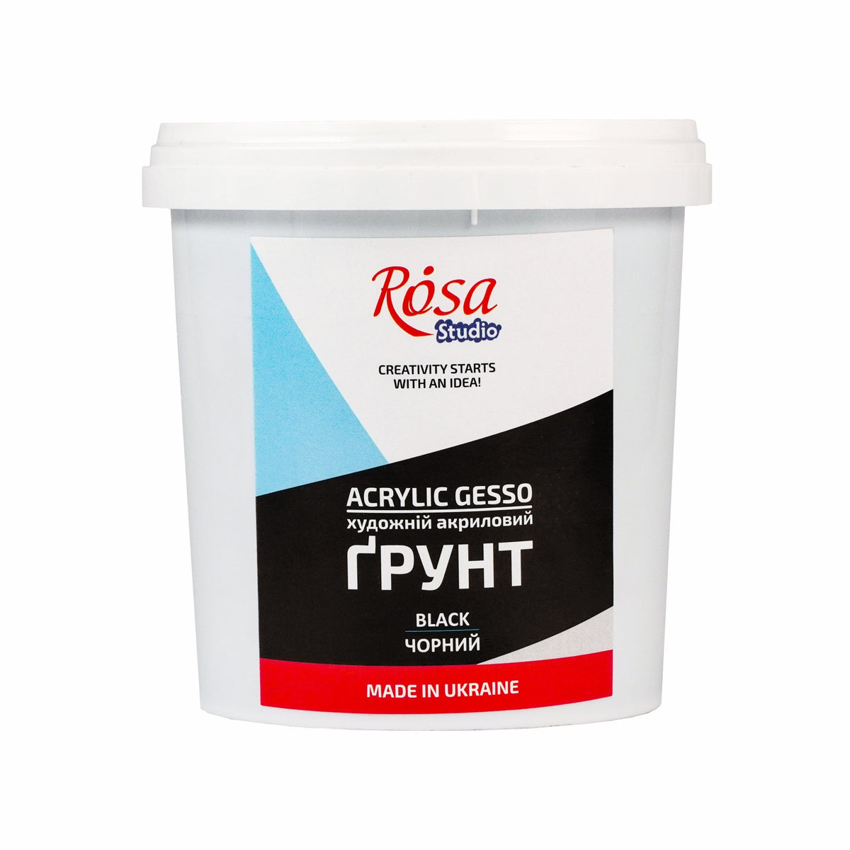 Gesso akrylowe czarne ROSA Studio – 500 ml
