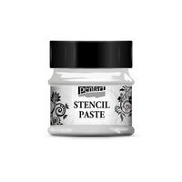 Pasta szablonowa metaliczna 50ml Stencil paste Pentart – 29408 srebrna