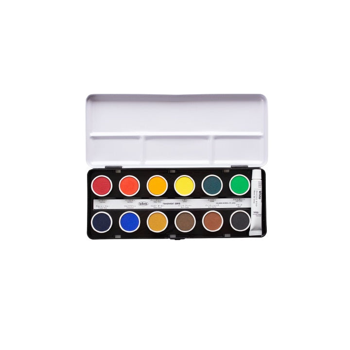 Zestaw farb akwarelowych Cake Colors Transparent - Holbein – 12 szt.