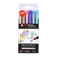 Sakura Koi Coloring Brush Pen pisaki pędzelkowe akwarelowe – zestaw 6 szt. Sweets