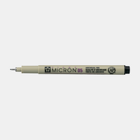 Cienkopisy Sakura Pigma Micron 05 0,45 mm – zestaw 6 kolorów – Czarny