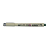 Cienkopisy Sakura Pigma Micron 05 0,45 mm – zestaw 6 kolorów – Myśliwska zieleń
