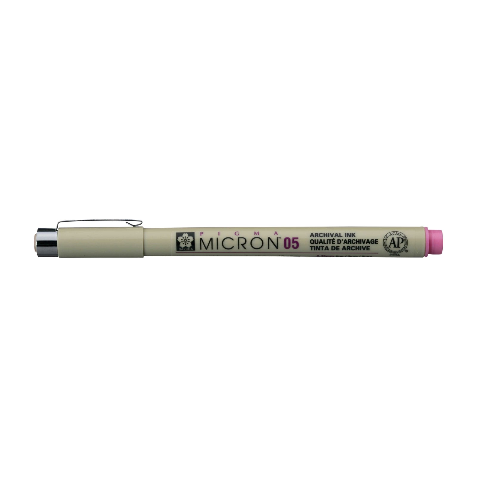 Cienkopisy Sakura Pigma Micron 05 0,45 mm – zestaw 6 kolorów – Różowy