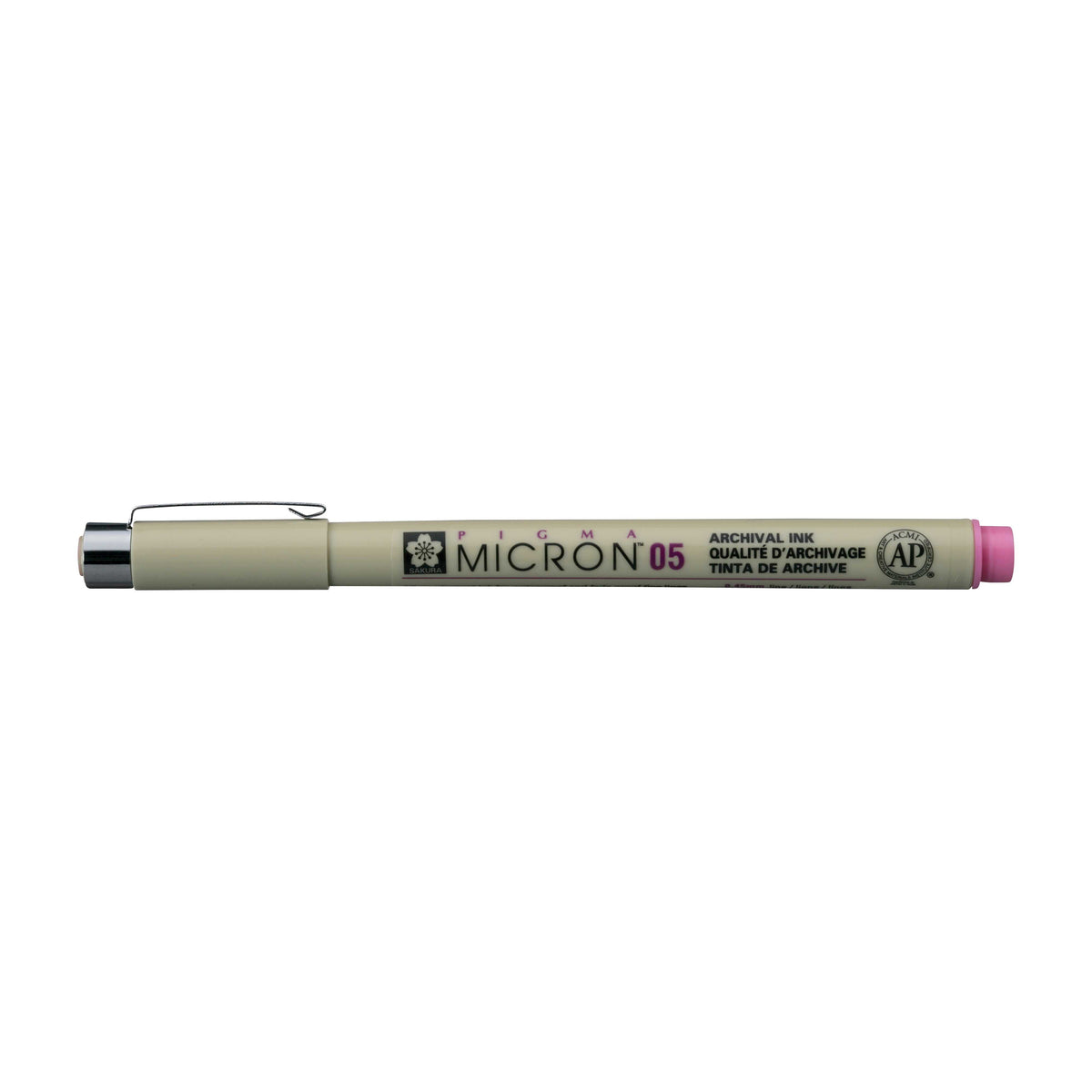 Cienkopisy Sakura Pigma Micron 05 0,45 mm – zestaw 6 kolorów – Różowy