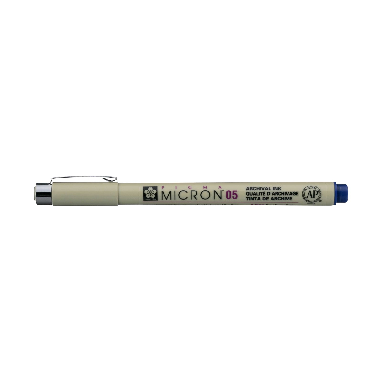 Cienkopisy Sakura Pigma Micron 05 0,45 mm – zestaw 6 kolorów – Królewski błękit