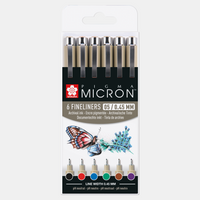 Cienkopisy Sakura Pigma Micron 05 0,45 mm – zestaw 6 kolorów