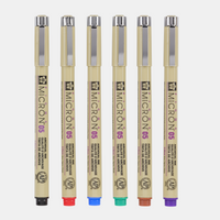 Cienkopisy Sakura Pigma Micron 05 0,45 mm – zestaw 6 kolorów