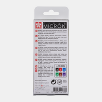 Cienkopisy Sakura Pigma Micron 05 0,45 mm – zestaw 6 kolorów