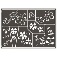 Samoprzylepny szablon Butterfly Meadow A3 | Artmie