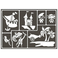 Samoprzylepny szablon Pirates A3 | Artmie