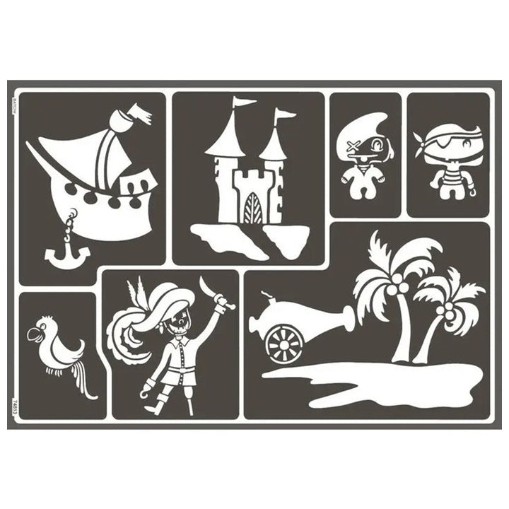 Samoprzylepny szablon Pirates A3 | Artmie