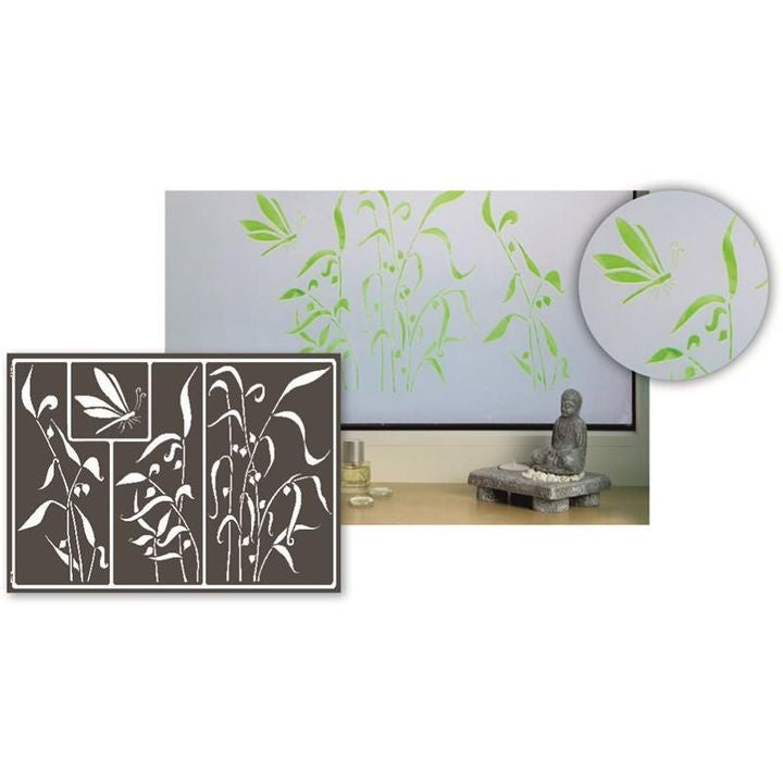 Samoprzylepny szablon z trzciny A3 | Artmie