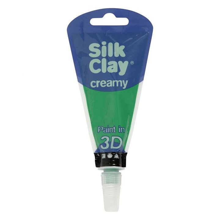 Samoutwardzalna masa kremowa Silk Clay 3D – zielona