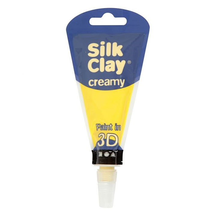 Samoutwardzalna masa kremowa Silk Clay 3D – żółta