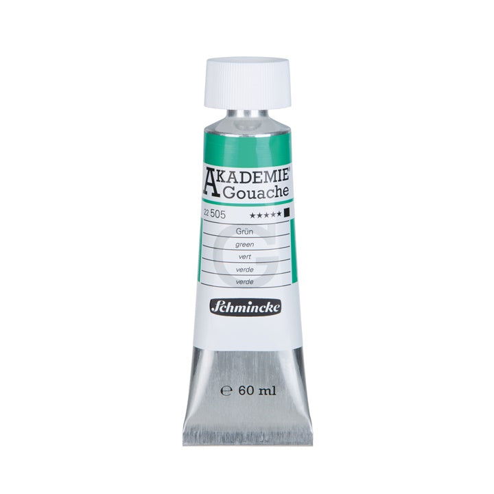 Farby gwaszowe Schmincke Akademie w tubce 60 ml – 505 zielona