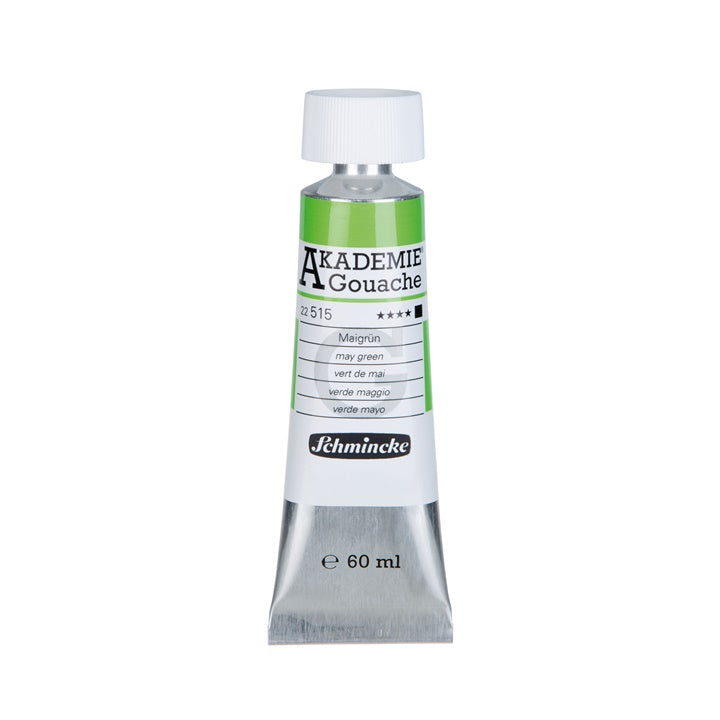 Farby gwaszowe Schmincke Akademie w tubce 60 ml – 515 majowa zielona