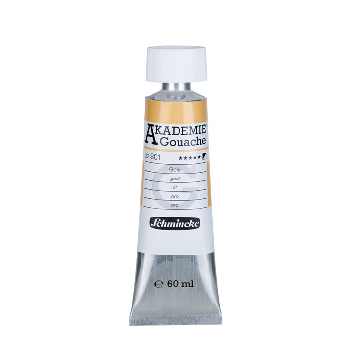 Farby gwaszowe Schmincke Akademie w tubce 60 ml – 801 złota