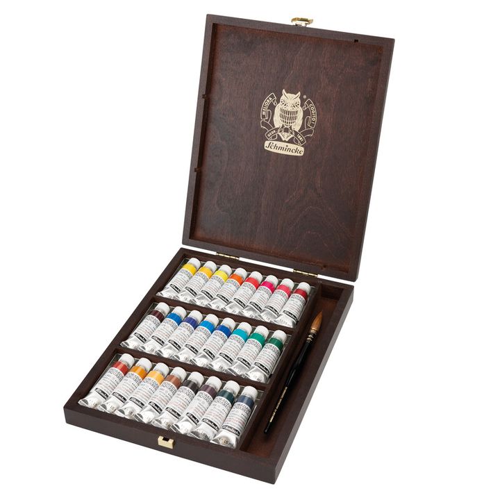 Schmincke HORADAM Akwarele w drewnianym pudełku 24x15ml | Artmie