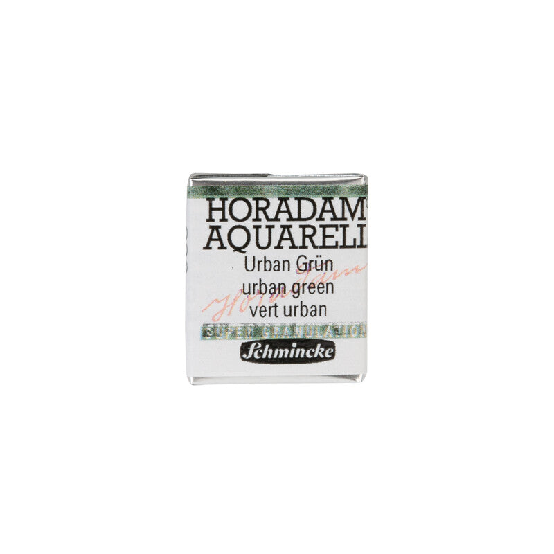 Schmincke Horadam farba akwarelowa w półkostce – Urban yellow – 936 Miejski zielony