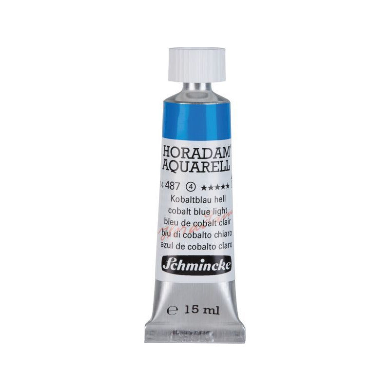 Schmincke Horadam farba akwarelowa w tubce 15 ml - Onetz – 487 Błękit kobaltowy jasny