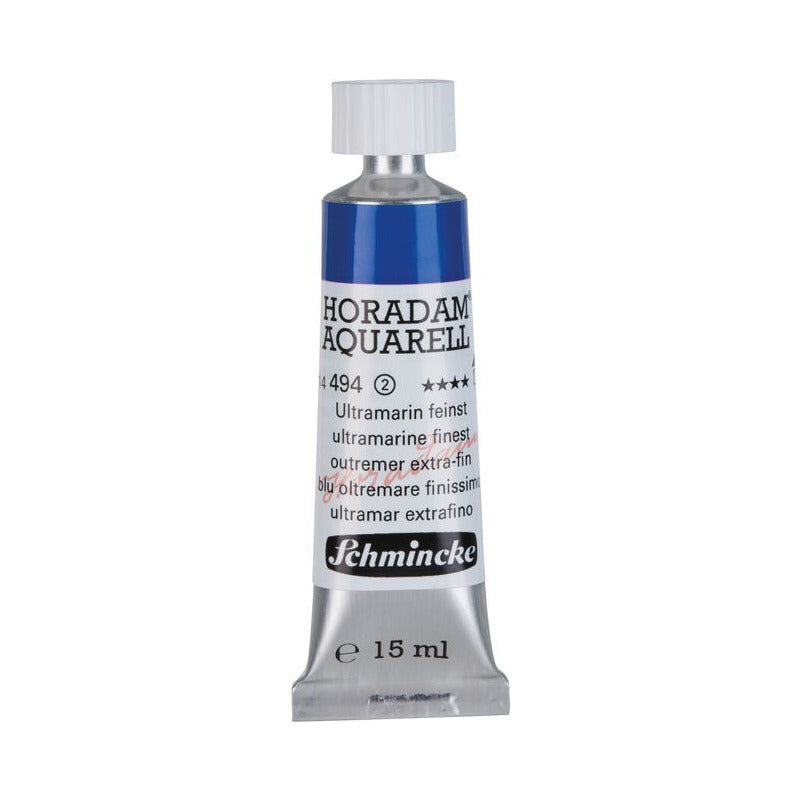 Schmincke Horadam farba akwarelowa w tubce 15 ml - Onetz – 494 Ultramaryna najczystsza