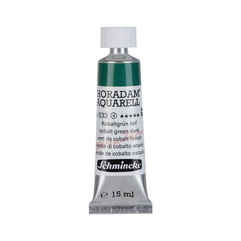 Schmincke Horadam farba akwarelowa w tubce 15 ml - Onetz – 533 Zieleń kobaltowa ciemna