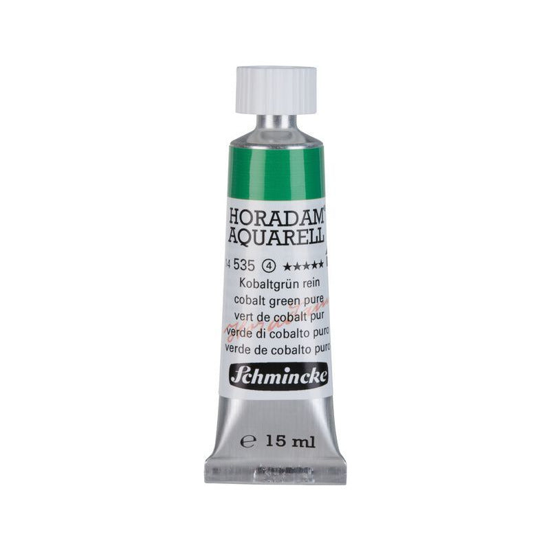 Schmincke Horadam farba akwarelowa w tubce 15 ml - Onetz – 535 Zieleń kobaltowa czysta