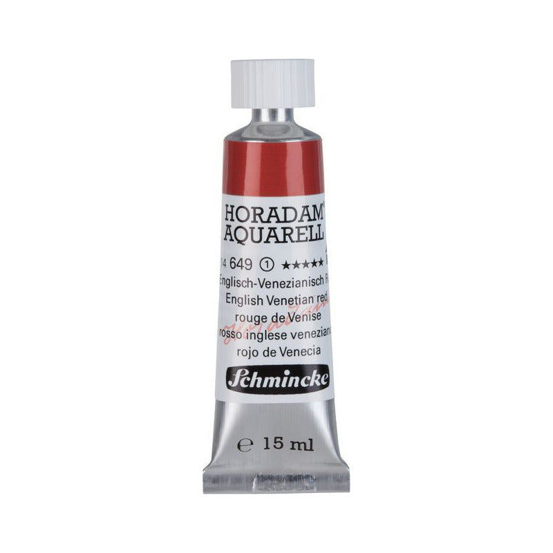 Schmincke Horadam farba akwarelowa w tubce 15 ml - Onetz – 649 Czerwień wenecka angielska