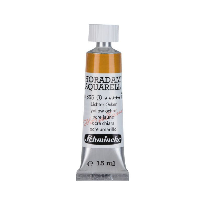 Schmincke Horadam farba akwarelowa w tubce 15 ml - Onetz – 655 Ochra żółta