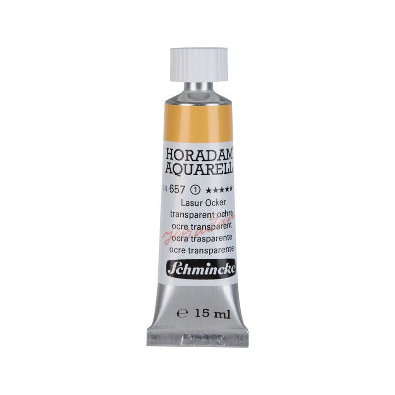 Schmincke Horadam farba akwarelowa w tubce 15 ml - Onetz – 657 Ochra transparentna
