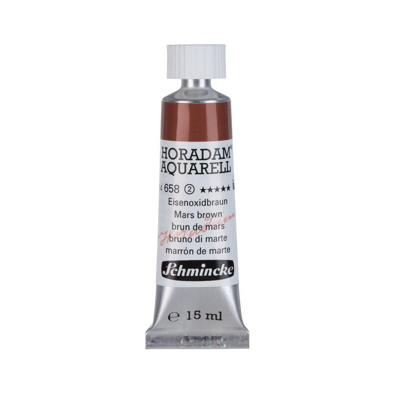 Schmincke Horadam farba akwarelowa w tubce 15 ml - Onetz – 658 Brąz marsowy