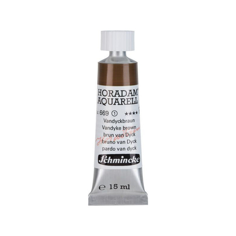Schmincke Horadam farba akwarelowa w tubce 15 ml - Onetz – 669 Brąz Vandyke
