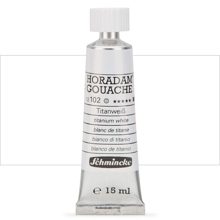 Schmincke Horadam Gouache 15ml – 102 biel tytanowa