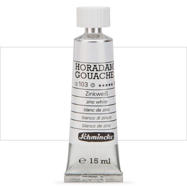 Schmincke Horadam Gouache 15ml – 103 biel cynkowa