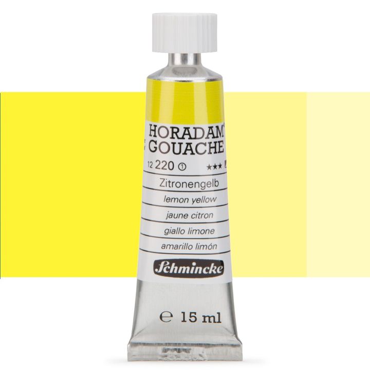 Schmincke Horadam Gouache 15ml – 220 cytrynowożółty