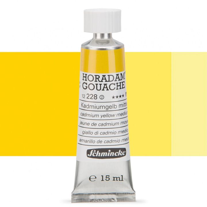 Schmincke Horadam Gouache 15ml – 228 Cadmium żółta medium