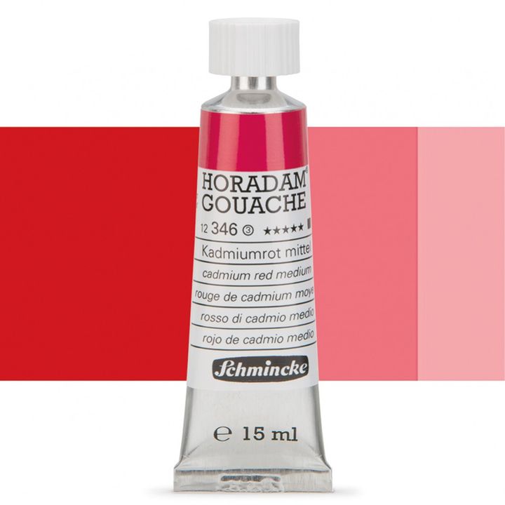 Schmincke Horadam Gouache 15ml – 346 Cadmium czerwona middle