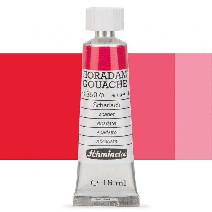 Schmincke Horadam Gouache 15ml – 350 scarlet