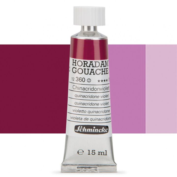 Schmincke Horadam Gouache 15ml – 360 quinacridone fioletowa