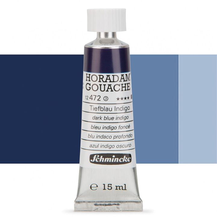 Schmincke Horadam Gouache 15ml – 472 tmavomodra indigo