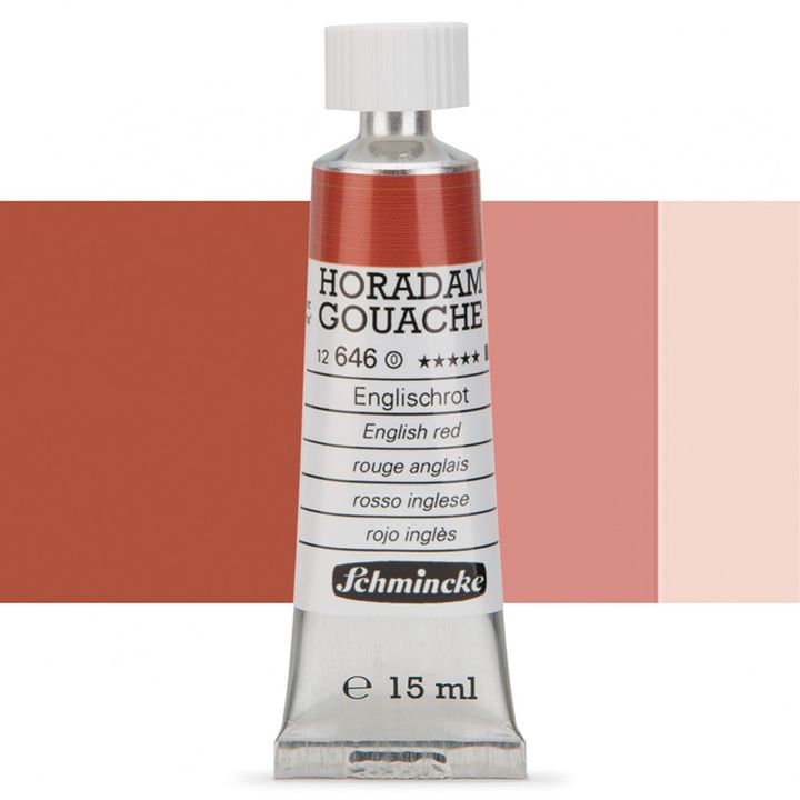 Schmincke Horadam Gouache 15ml – 646 angielska czerwona