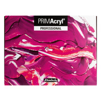 Schmincke PRIMAcryl drewniana kasetka z farbami akrylowymi 10 x 35 ml + biel 150 ml i pędzle