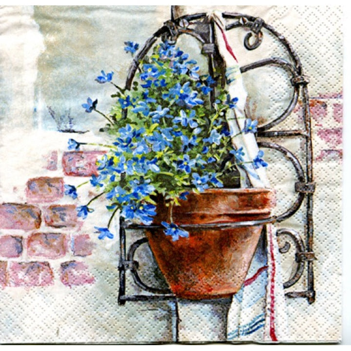 Serwetki do Decoupage -Blue flowers / 1 szt | Artmie