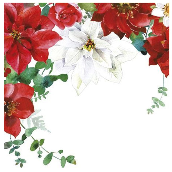 Serwetki do Decoupage - Christmas Flowers / 1 szt | Artmie