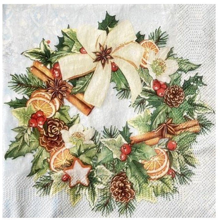 Serwetki do Decoupage - Christmas Wreath  / 1 szt | Artmie