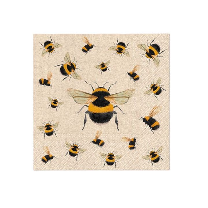 Serwetki do decoupage - Dancing Bees  - 1szt. | Artmie