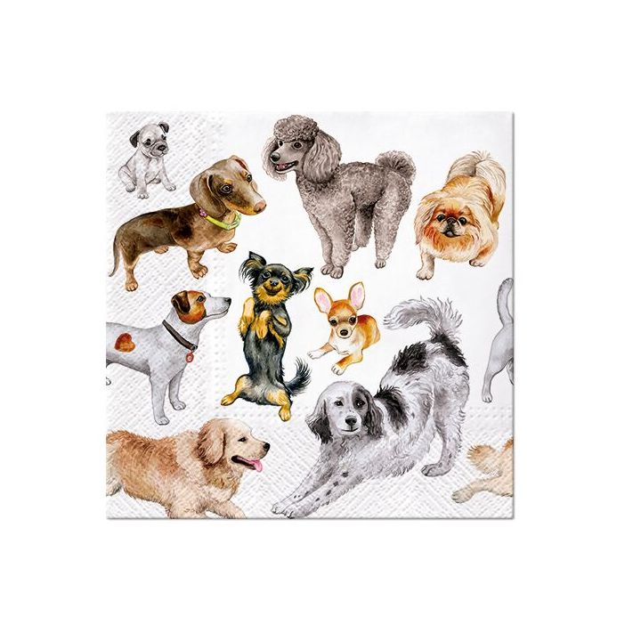 Serwetki do decoupage - Dogs Happiness  - 1szt. | Artmie